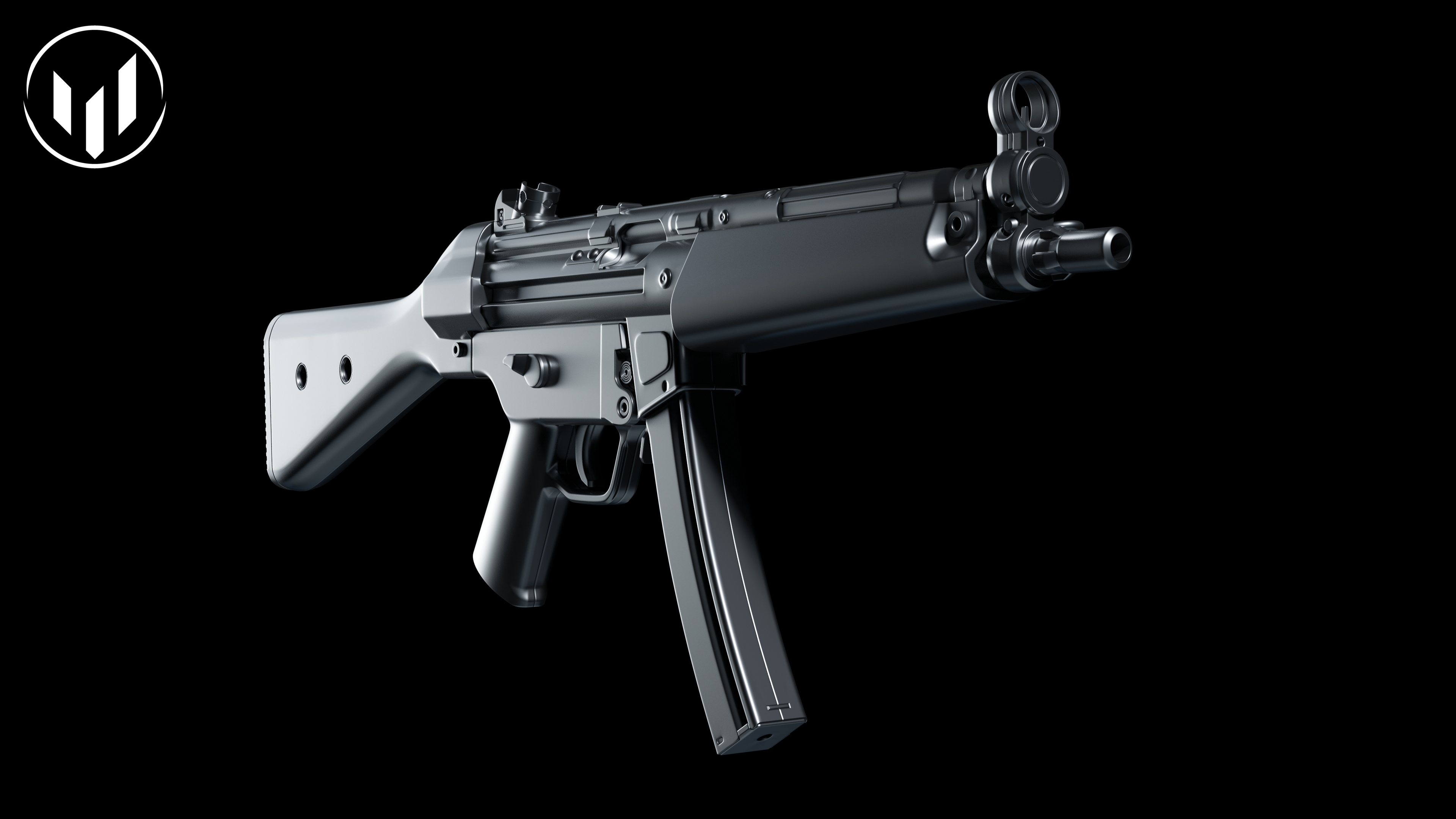 MP5 with disassembly (highpoly) preview image 1